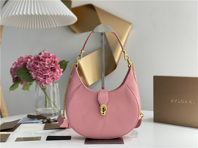 Bvlgari Serpenti Ellipse 291640 Pink Leather | AAA Purse