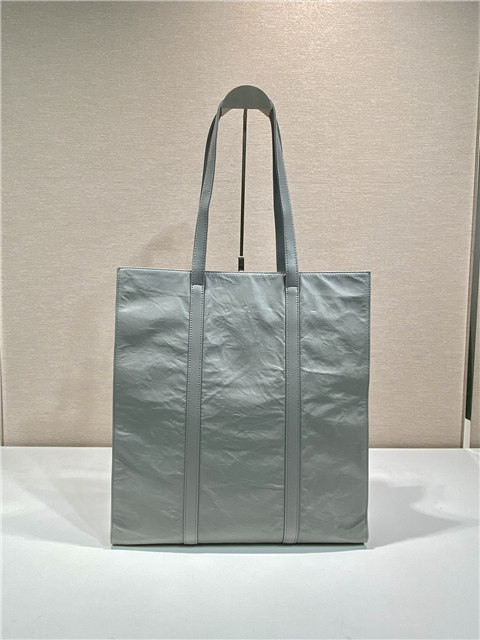 トートバッグ PRADA | RUNWAY Medium antique nappa leather tote bag 1BG587 Prada Medium Antiqued Nappa Leather Tote Bag 1BG587 Gray