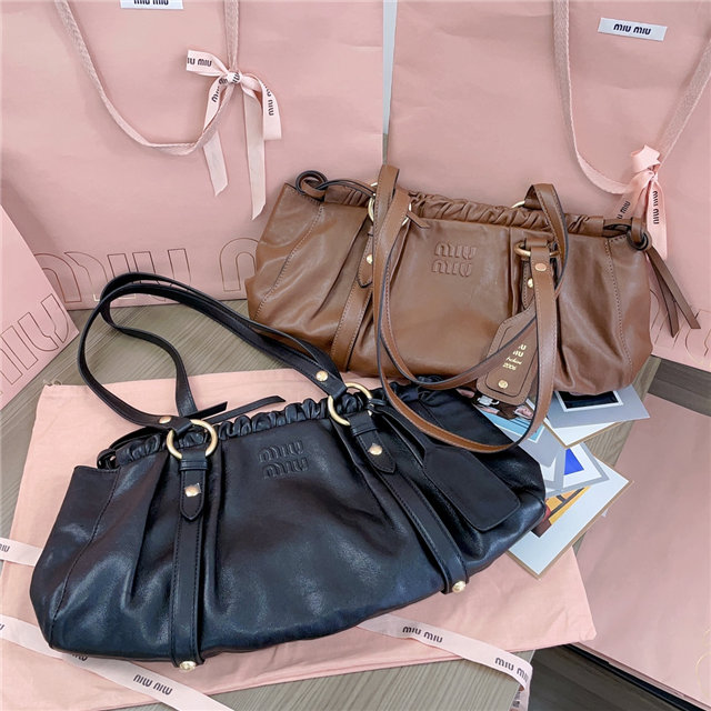 ハンドバッグ MIU MIU 5BG289_2CSW JOIE NAPPA LEATHER BAG Briarwood Joie Nappa Leather Bag | Miu Miu