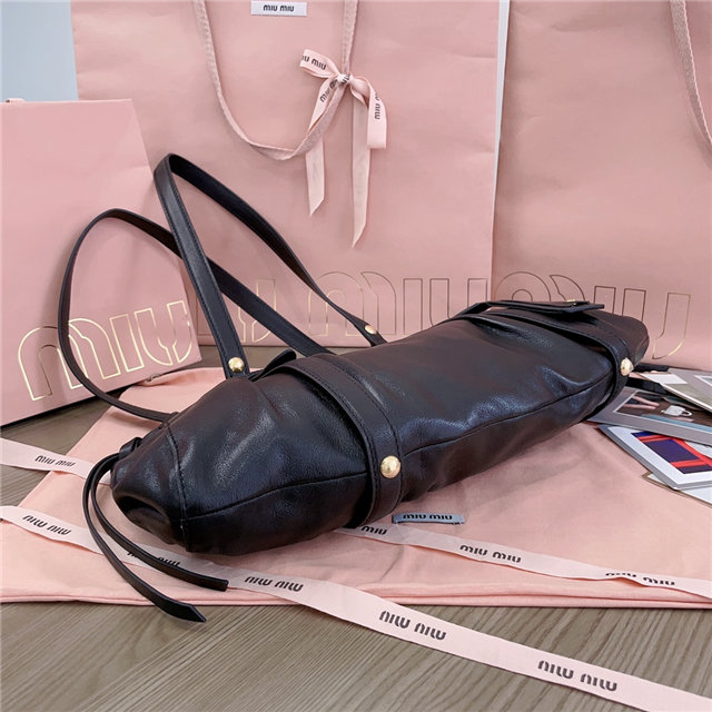 ショルダーバッグ・ポシェット MiuMiu | RUNWAY Nappa leather bag 5BG289_2BBL_F0316_V_OOO Miu Miu Joie Nappa Leather Bag 5BG289 Black | AAA Purse