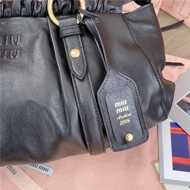 Miu Miu Joie Nappa Leather Bag 5BG289 Black | AAA Purse
