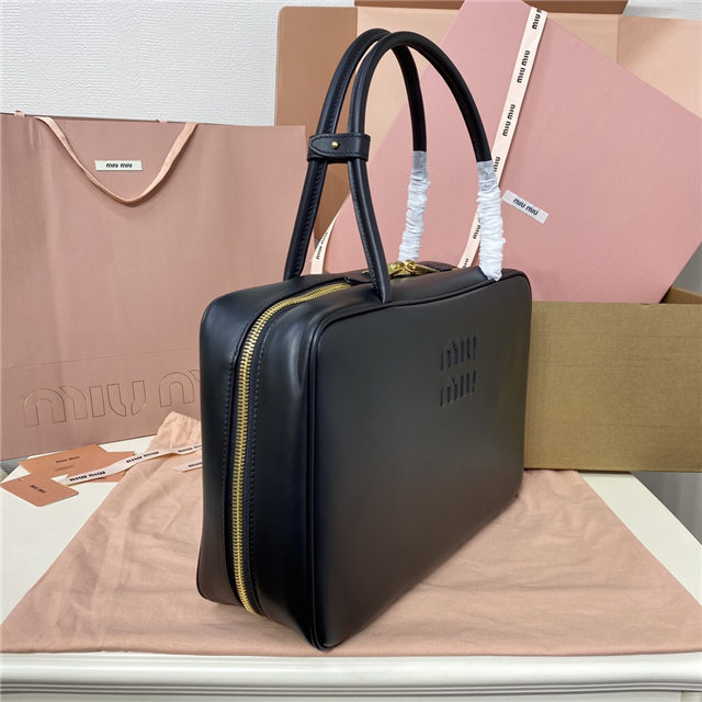 Miu Miu Beau Leather Bag 5BB117 Black | AAA Purse