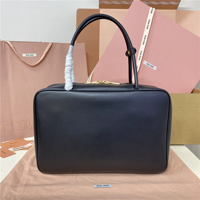 Miu Miu Beau Leather Bag 5BB117 Black | AAA Purse