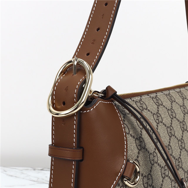 Gucci GG Emblem Medium Shoulder Bag 815216 Brown | AAA Purse