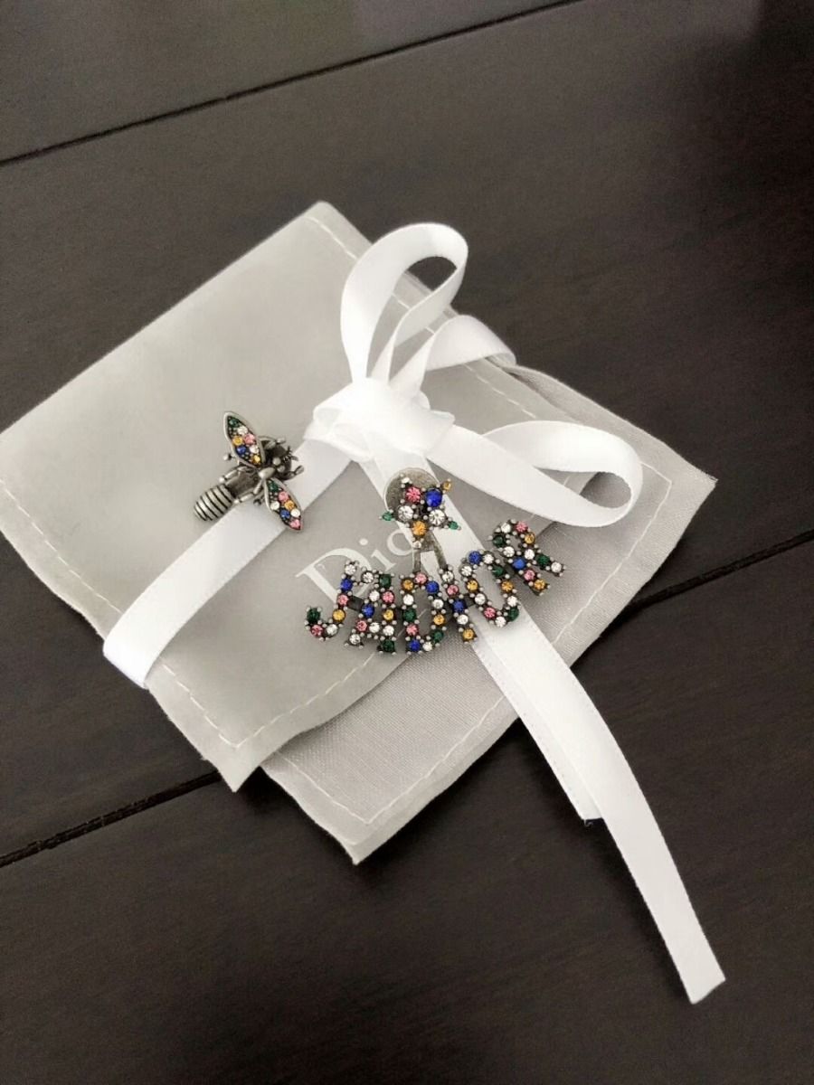 2021 Christian Dior Paved Diamonds J'ADIOR Motif Bee Star Clover