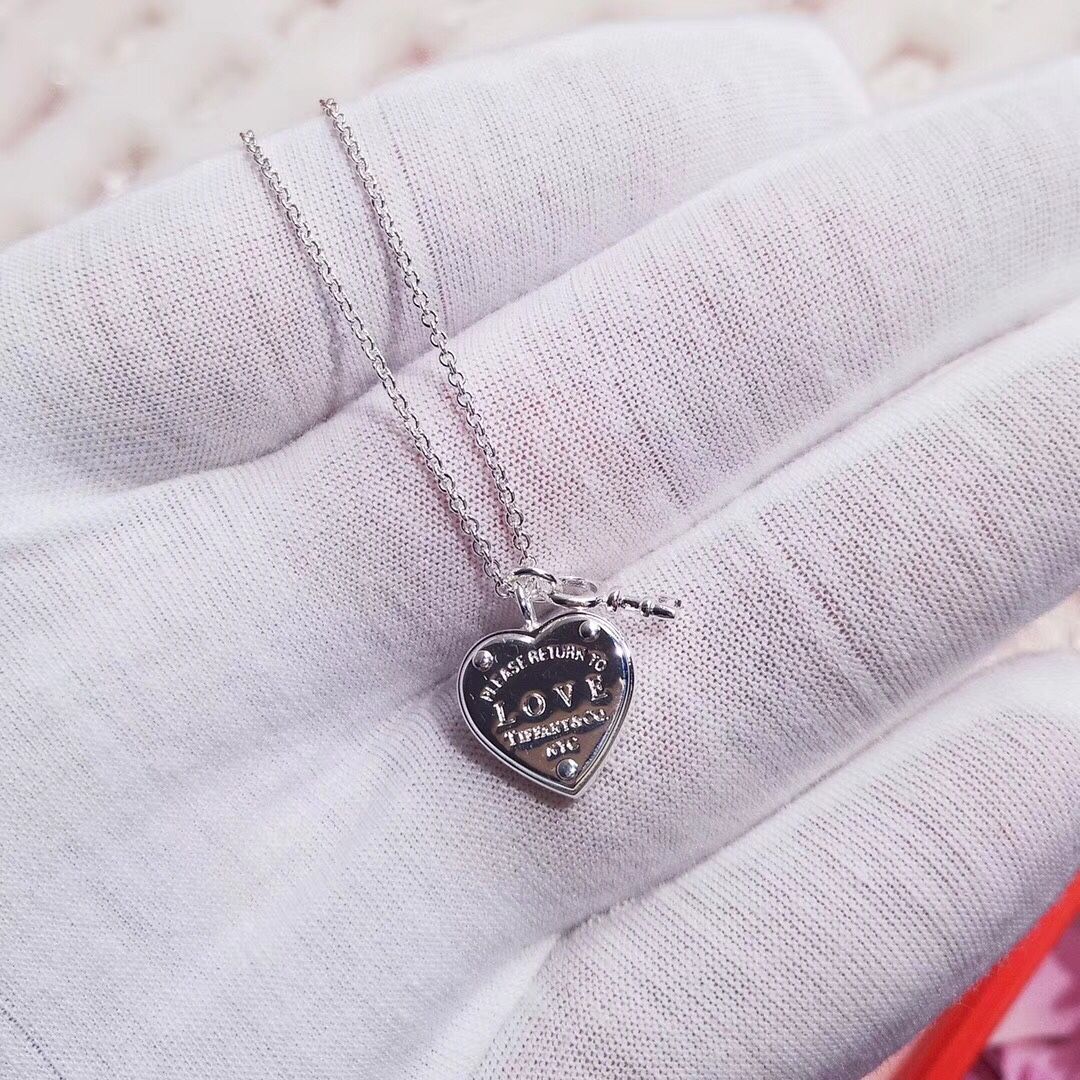 Fashion Selling Tiffany Return To 925 Silver Heart Lock Key