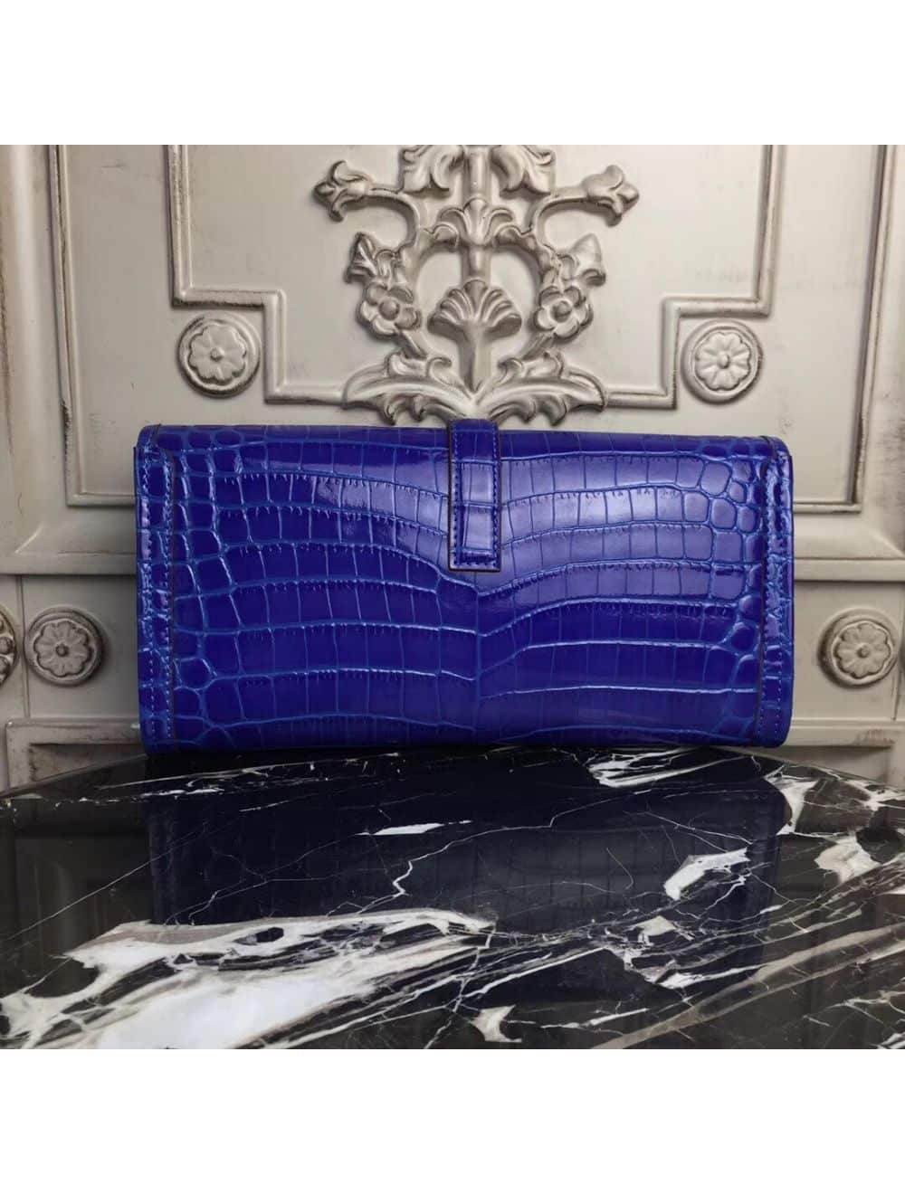 【HERMES】 Hermès Verso Jige Elan Lime Matte Alligator and Caramel | JANEFINDS