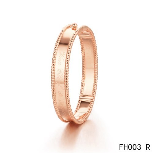 Replica Van Cleef And Arpels Perlee Signature In Pink Gold