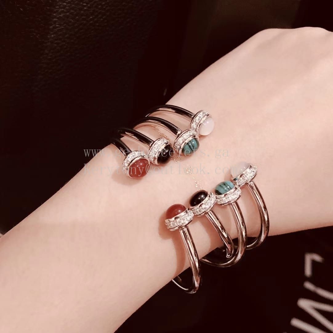 Piaget Possession Open Bangle Bracelet White Gold/Rose Gold with