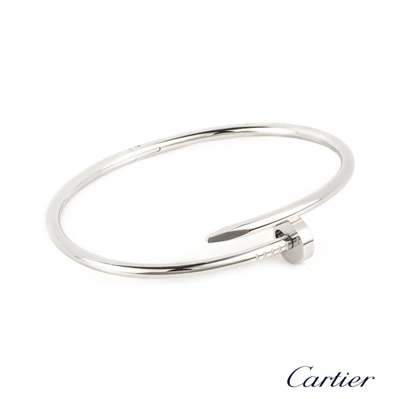 Premium replica Cartier Juste Un Clou Bracelet White Gold B6037615