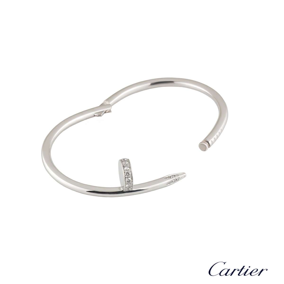 Copy Cartier Juste Un Clou Bracelet White Gold Diamonds B6037915