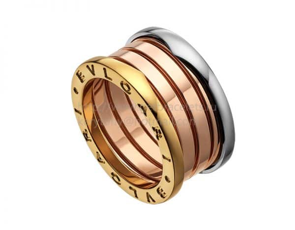 B.zero1 4-Band Ring in Rose White and Yellow Gold - imitation