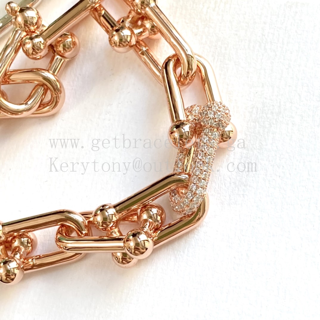 Tiffany HardWear Large Link Bracelet in Yellow Gold/White Gold - Main Image