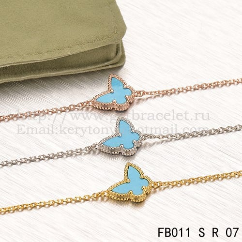 Van Cleef Arpels Sweet Alhambra Butterfly Bracelet Pink Gold